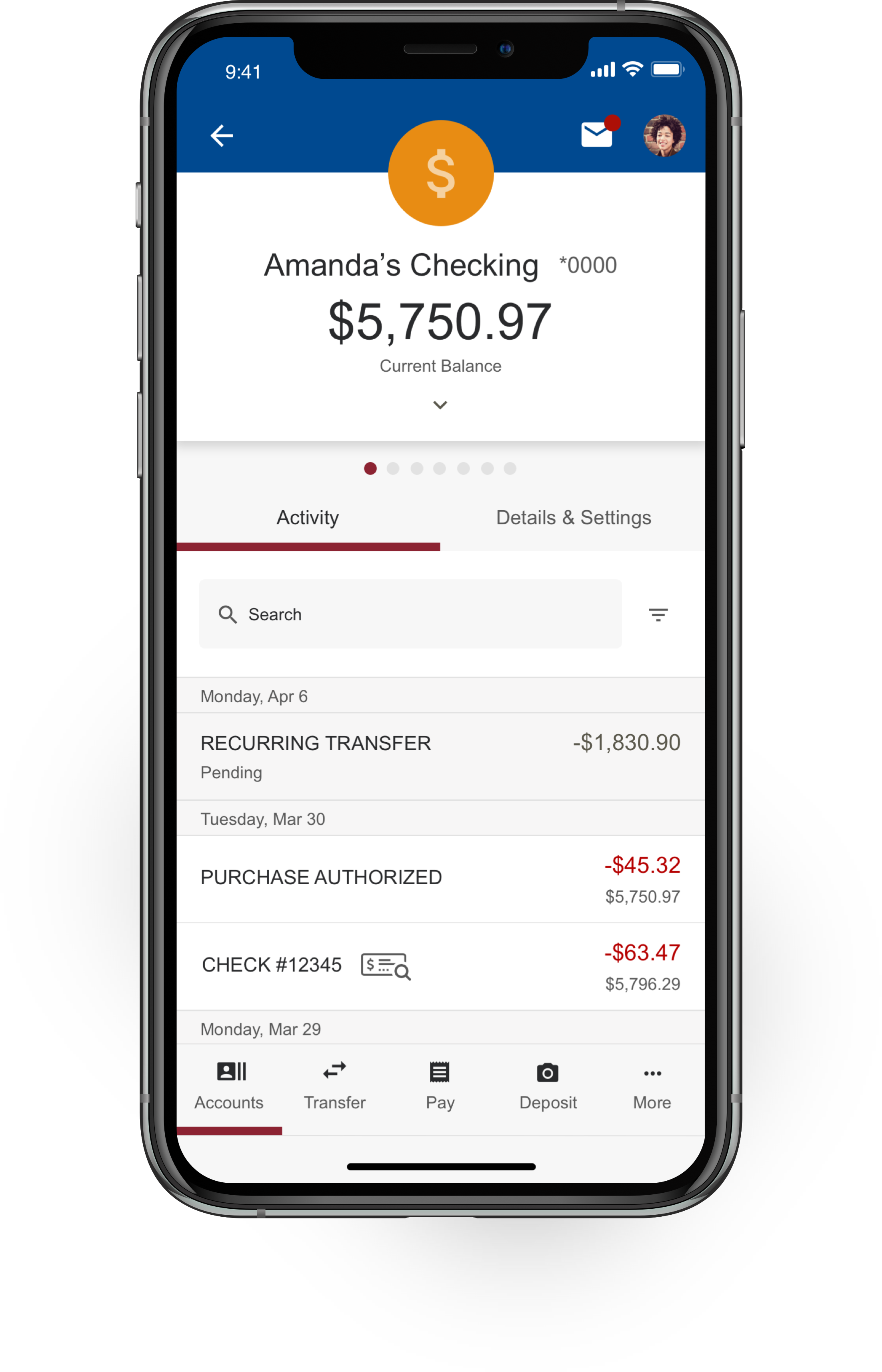 iPhone Dashboard